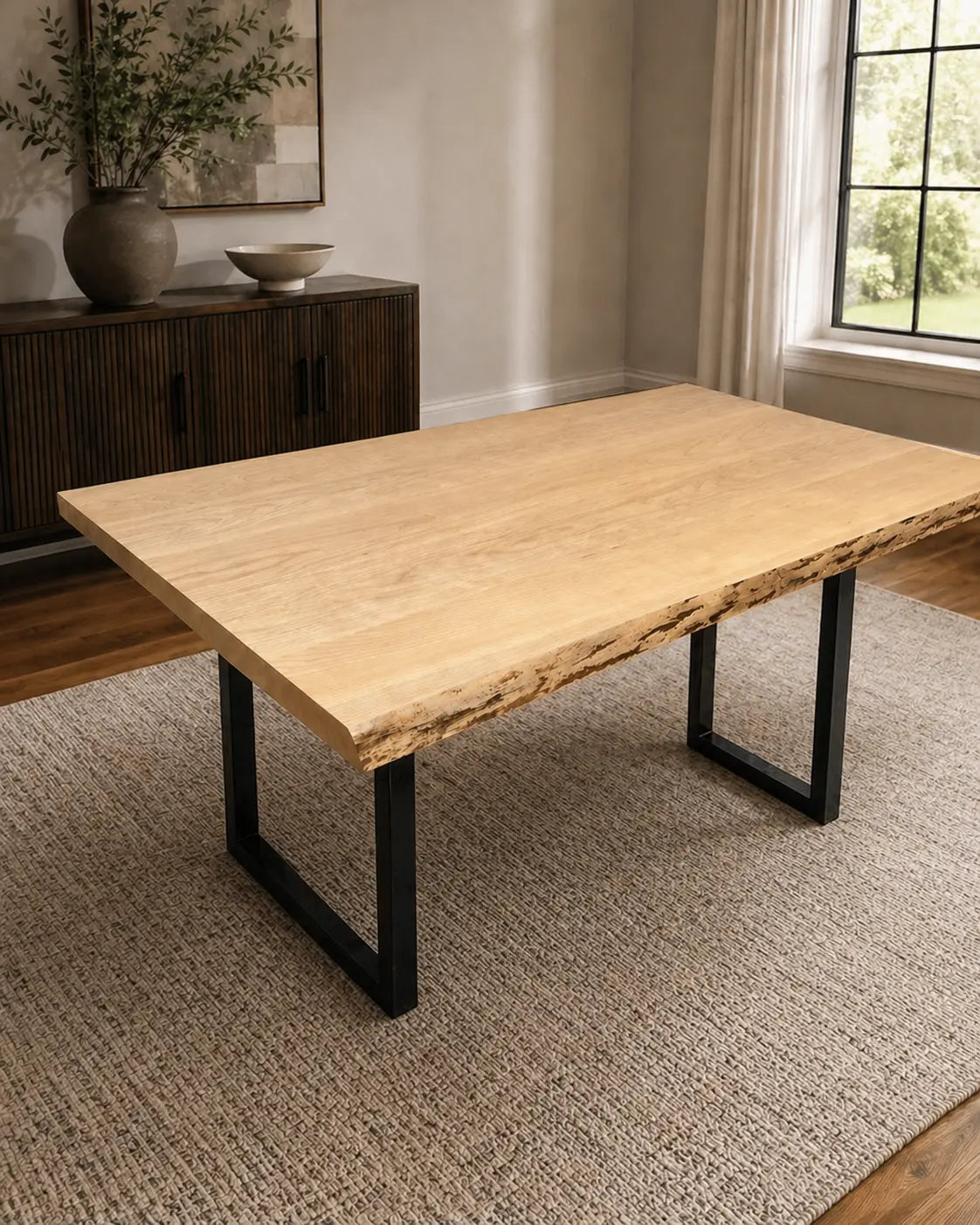 Inspirtech No. 07 Live Edge Cherry Dining Table InspirTech Designs