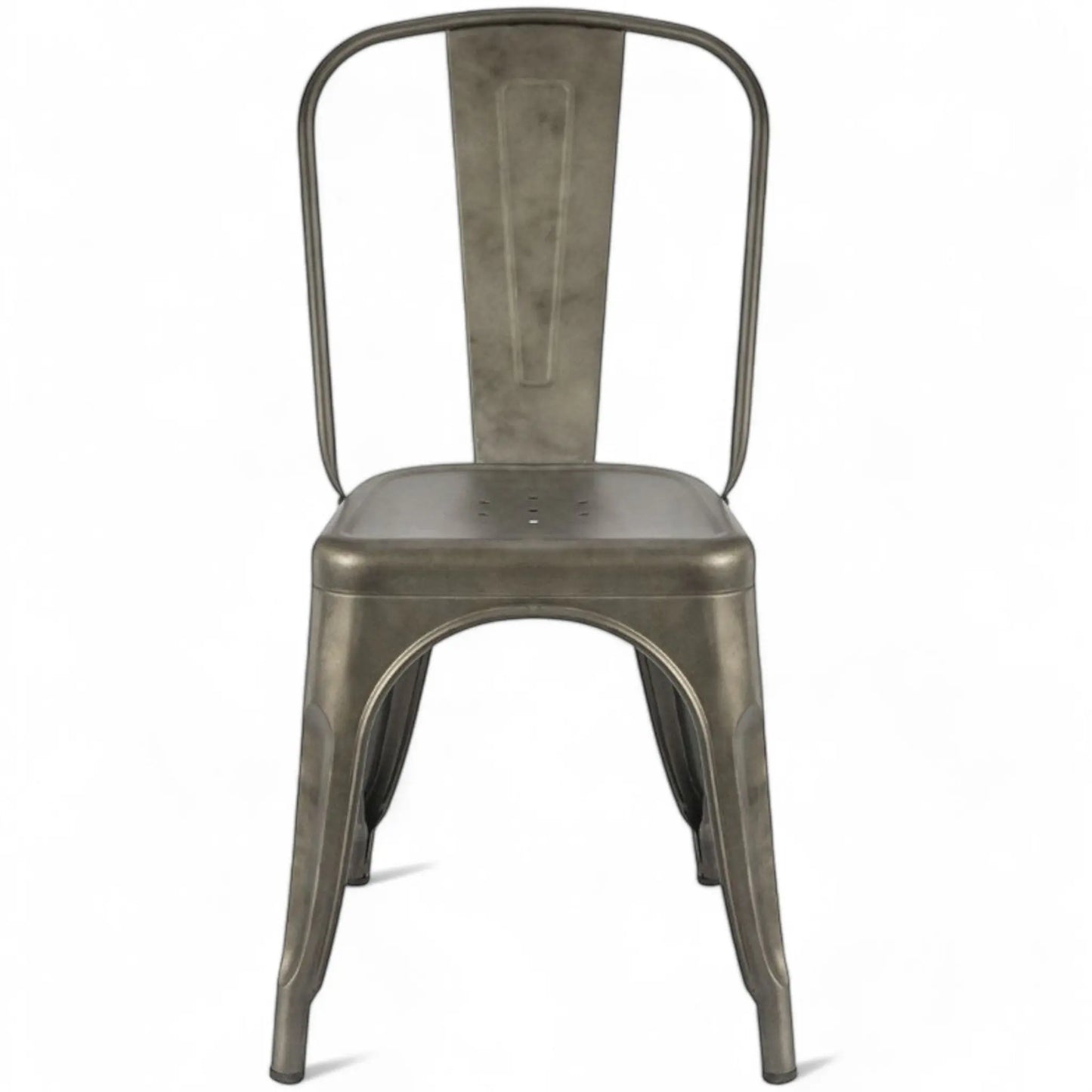 Stackable Modern Cafe Dining Chair in Metal Finish InspirTech Designs