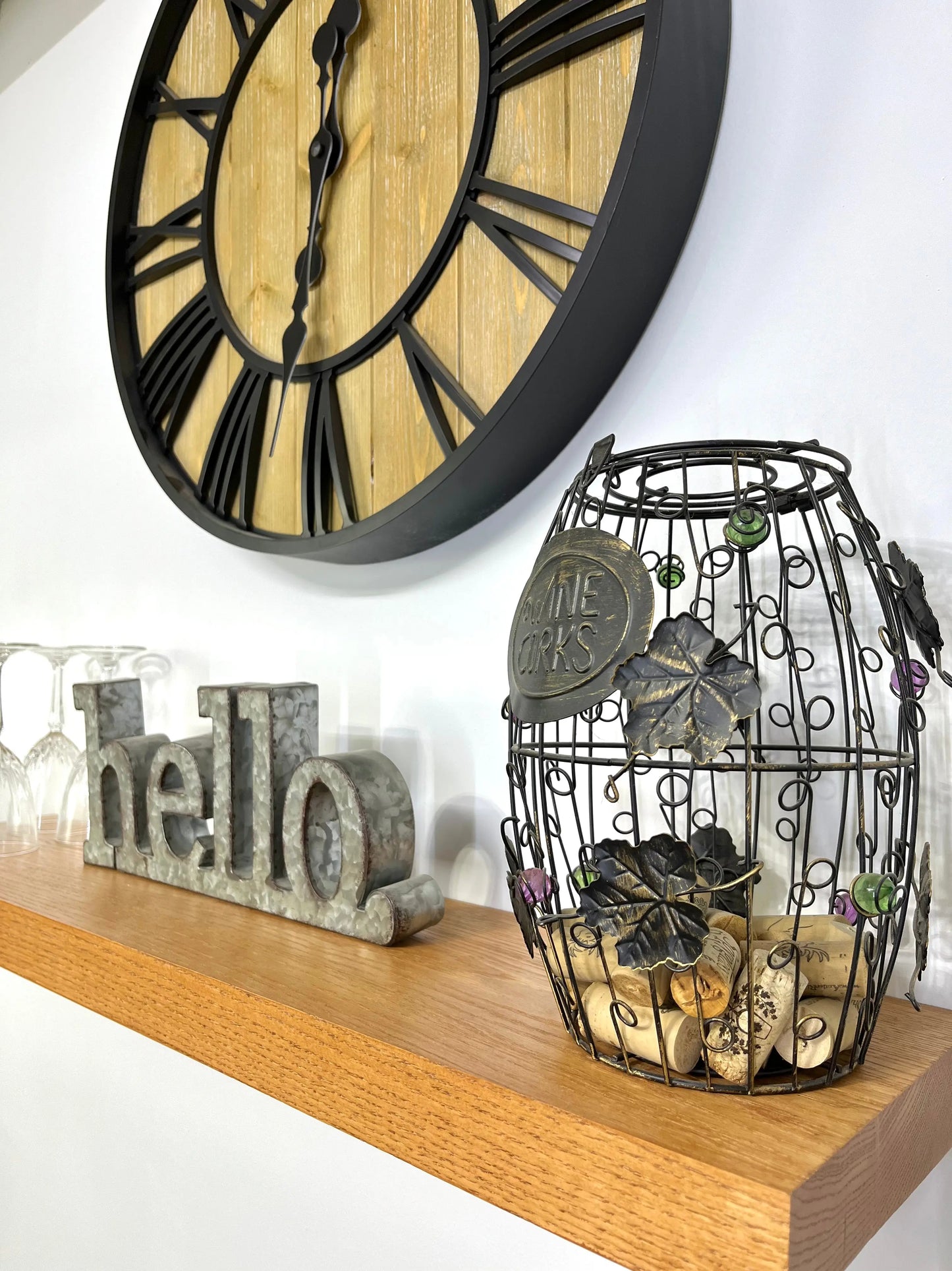 Red Oak Honey Stained Shelf InspirTech
