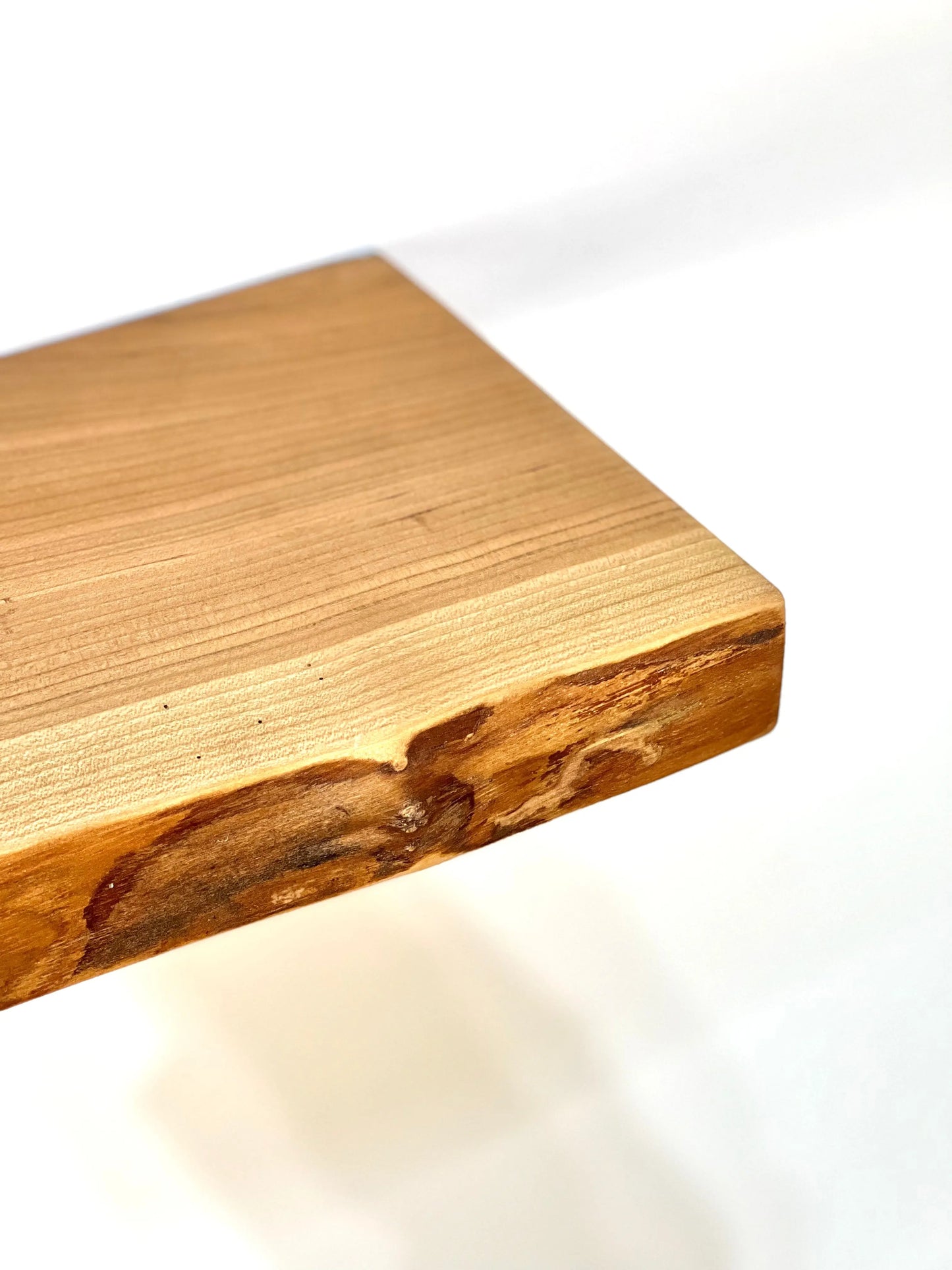 Cherry Live Edge Floating Shelf InspirTech