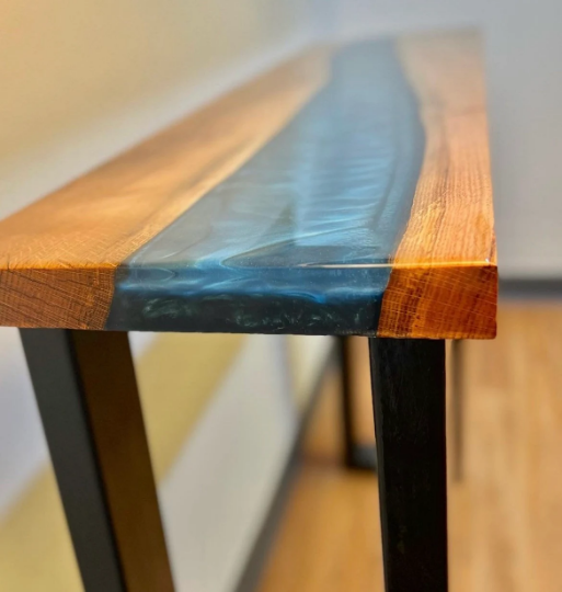 Epoxy river table