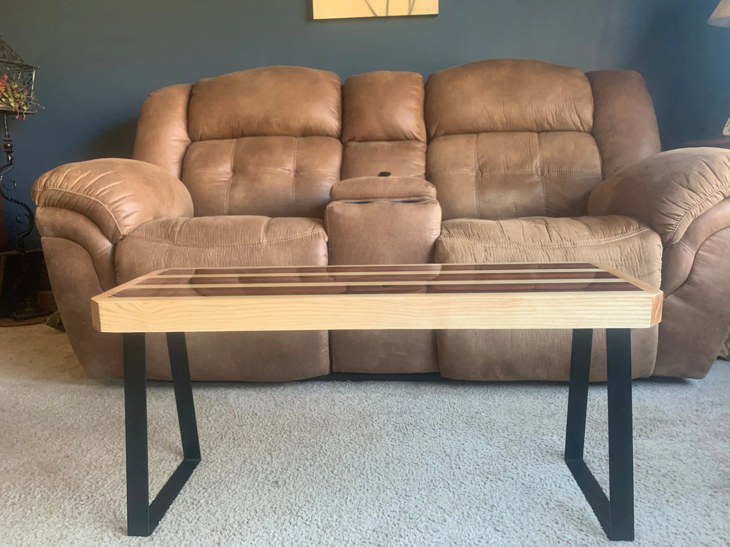 Purple Heart Epoxy Coffee Table InspirTech