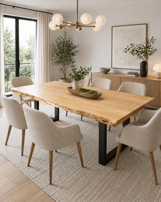 Inspirtech No. 07 Live Edge Cherry Dining Table InspirTech Designs