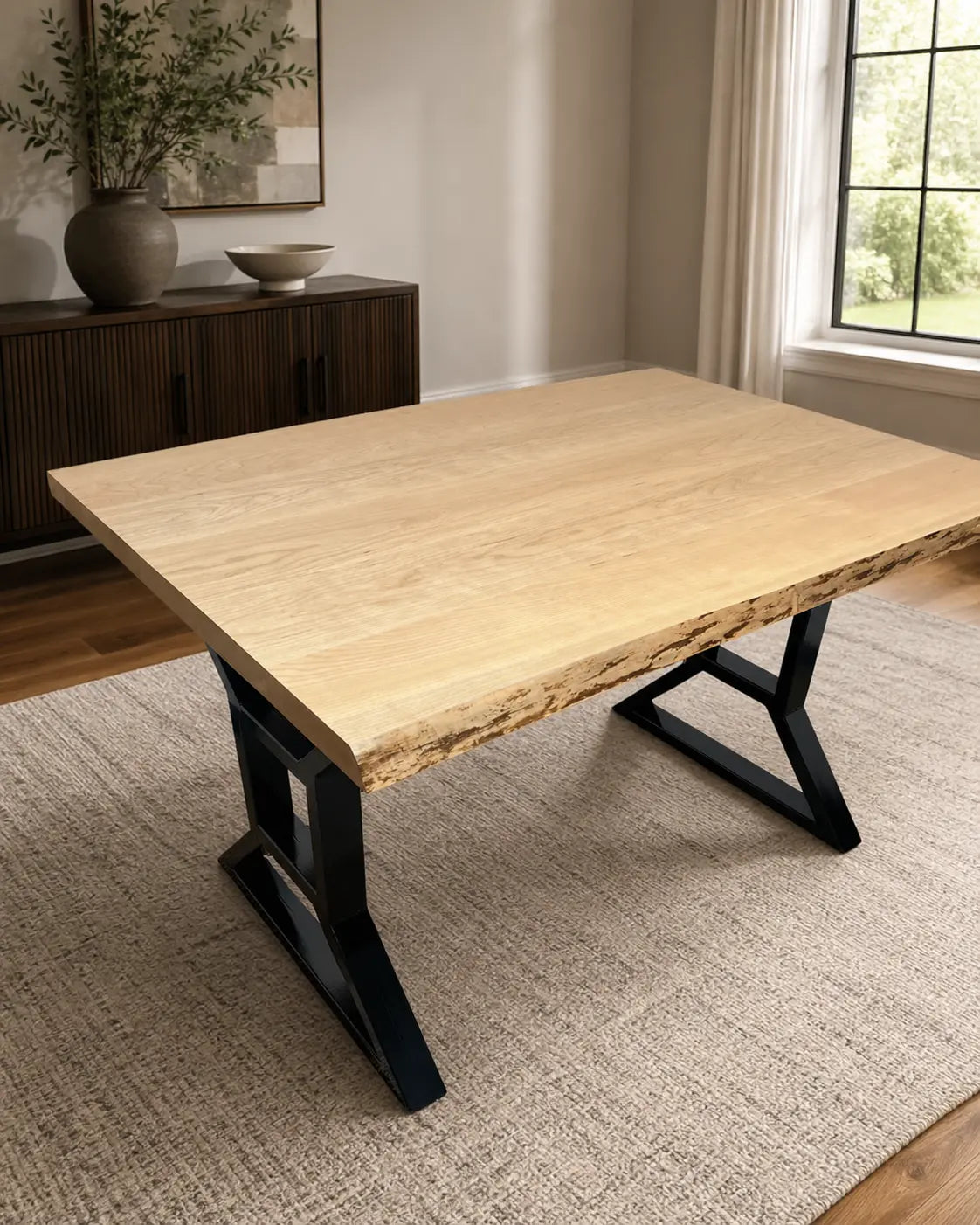 Inspirtech No. 08 Live Edge Cherry Dining Table InspirTech Designs