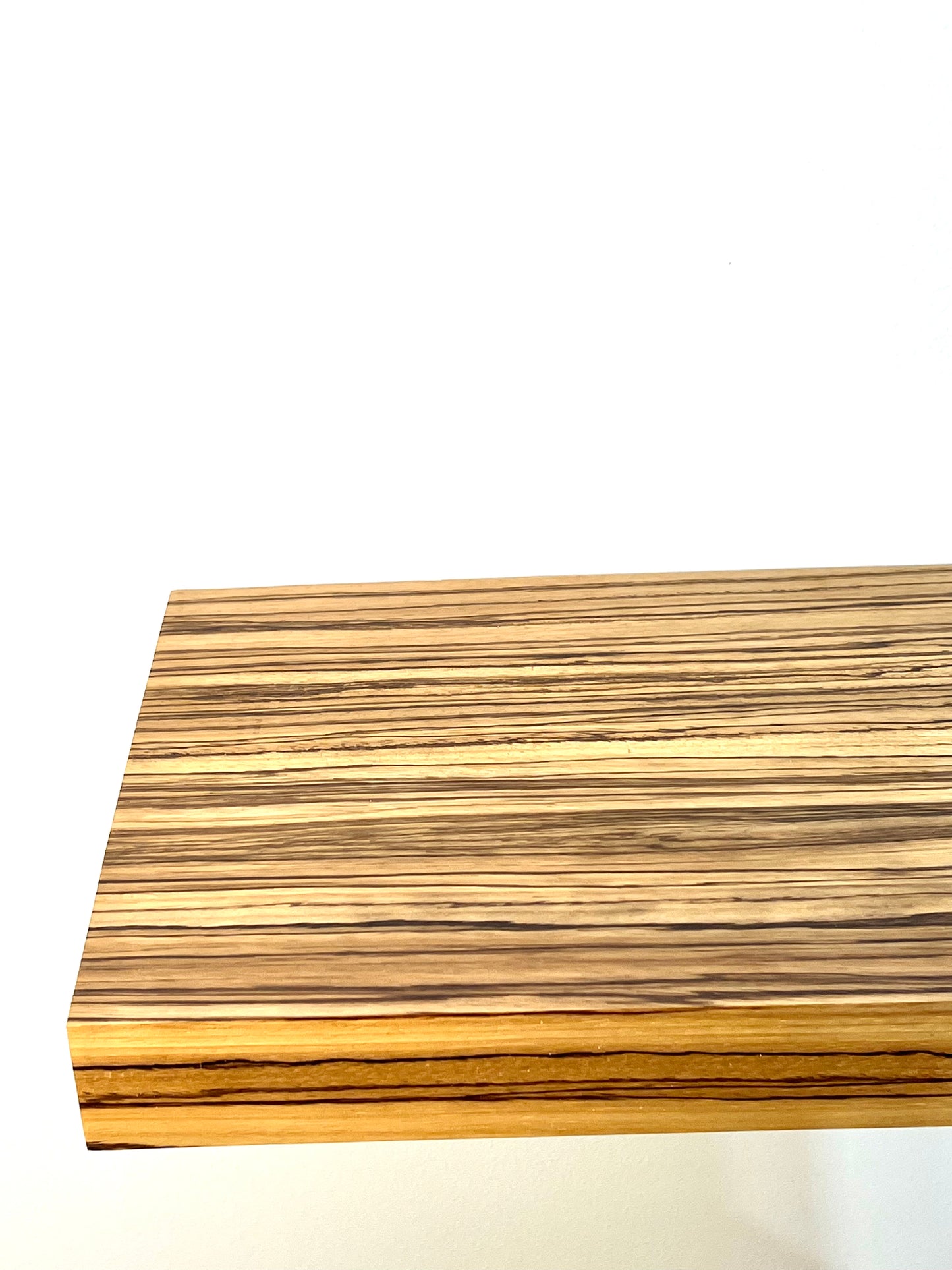 Zebrawood Floating Shelf