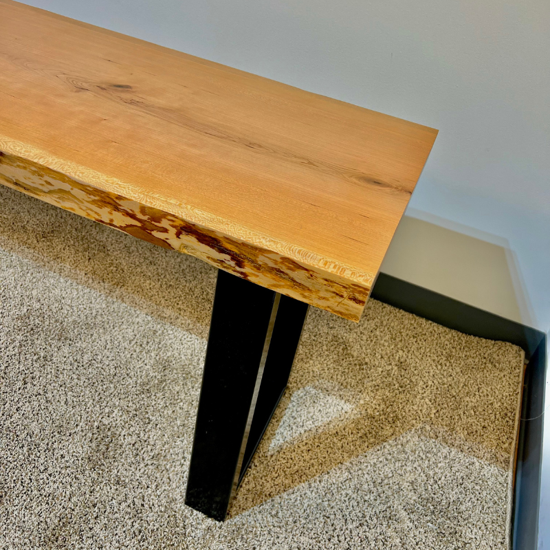 Live Edge Cherry Console Table