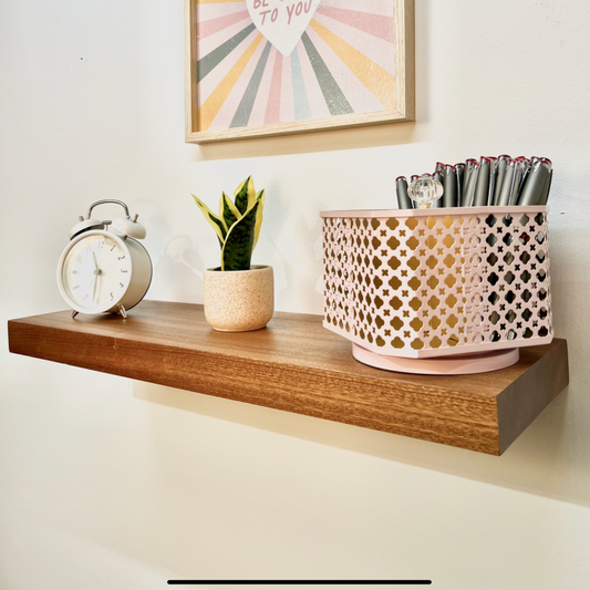 Mahogany Floating Shelf