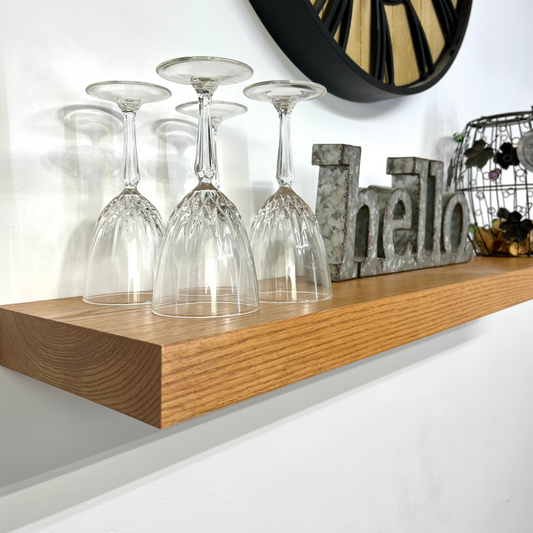 Red Oak Honey Stained Shelf