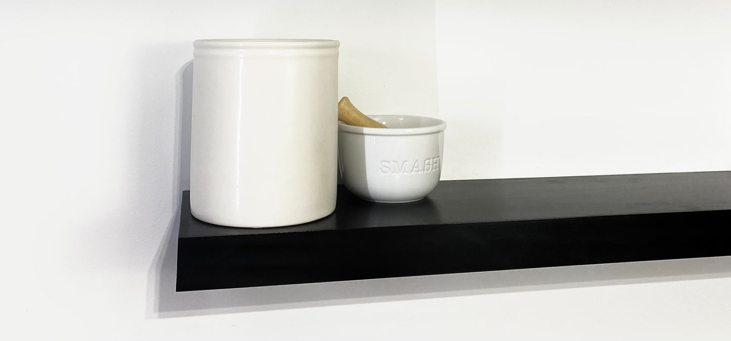 Black Floating Shelf