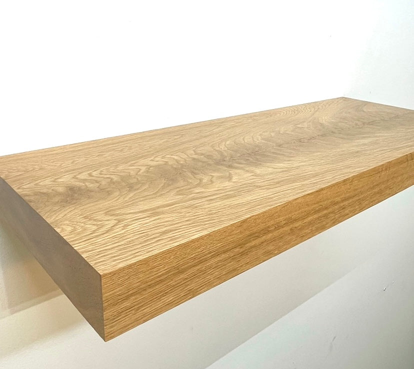 White Oak Floating Shelf