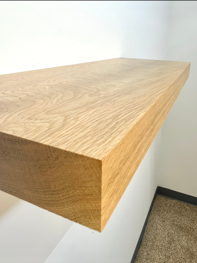 White Oak Floating Shelf