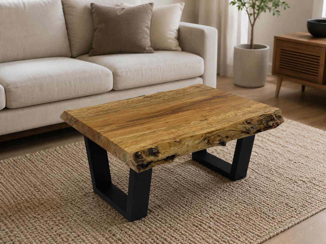 Live Edge Maple Coffee Table InspirTech Designs