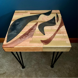 Epoxy End Table