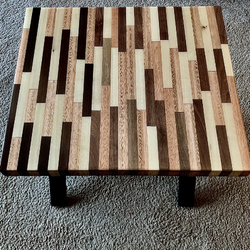 Butcher Block End Table