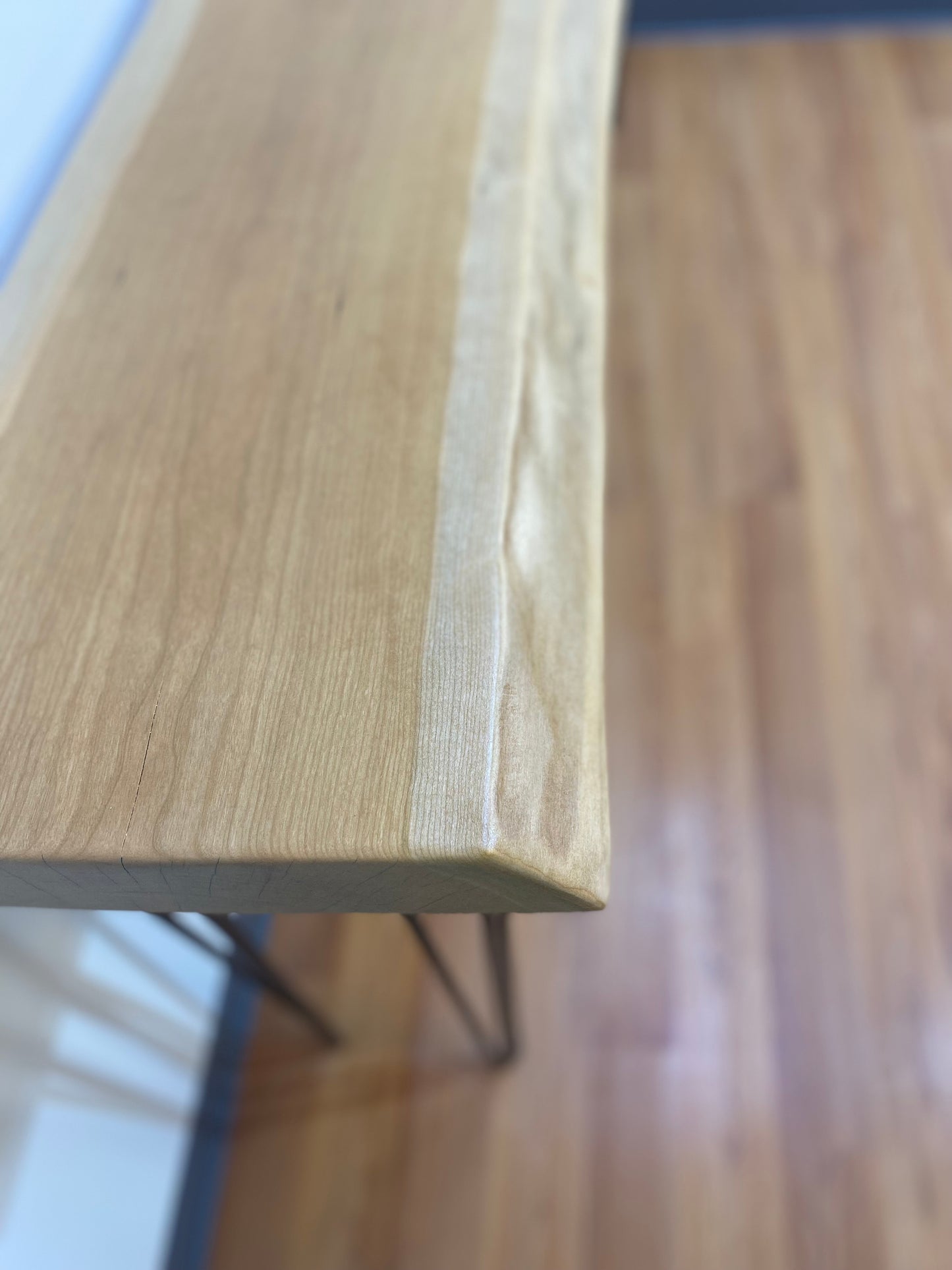 Cherry Live Edge Sofa Table