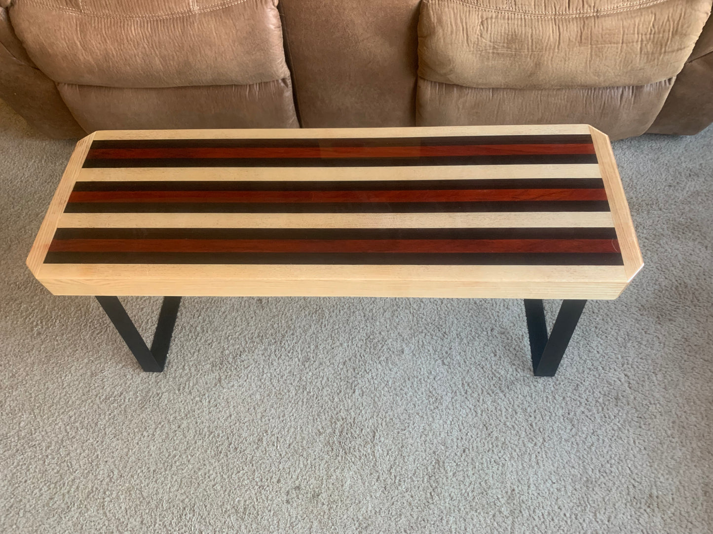 Purple Heart Epoxy Coffee Table