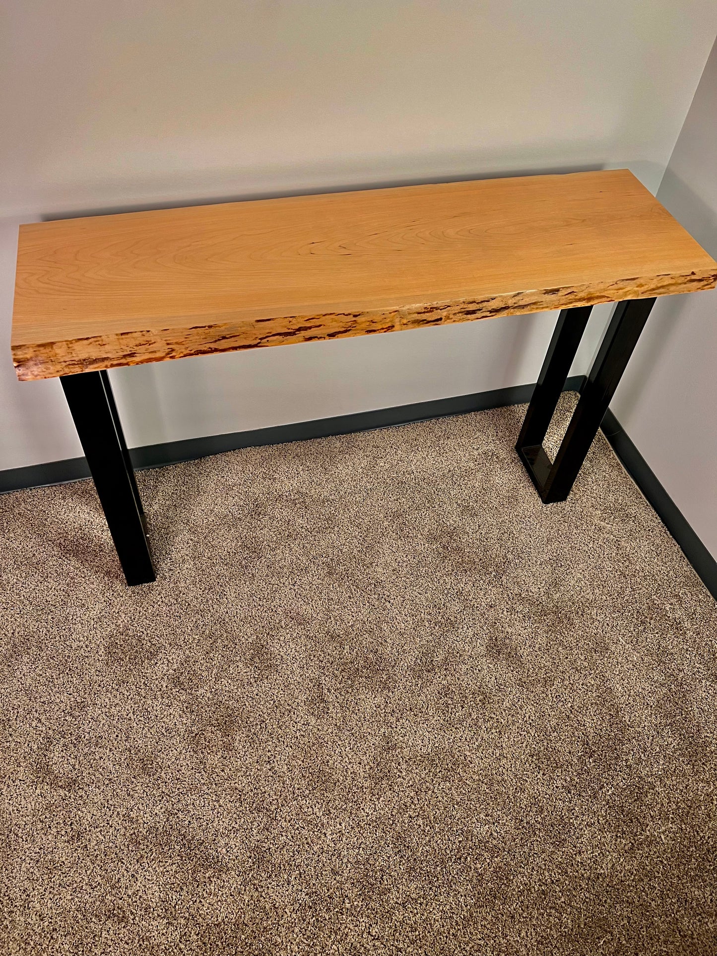 Live Edge Cherry Console Table