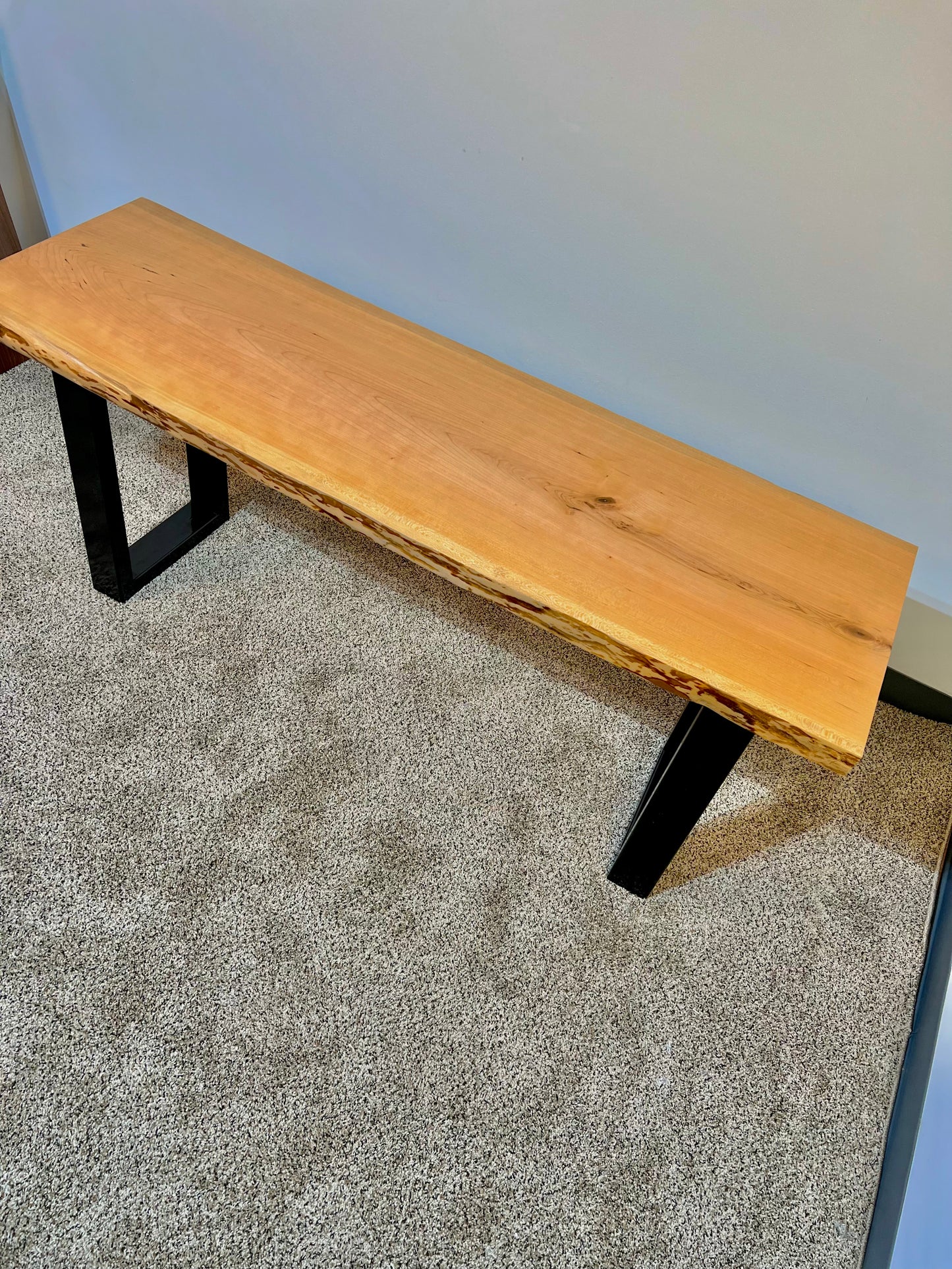 Live Edge Cherry Console Table