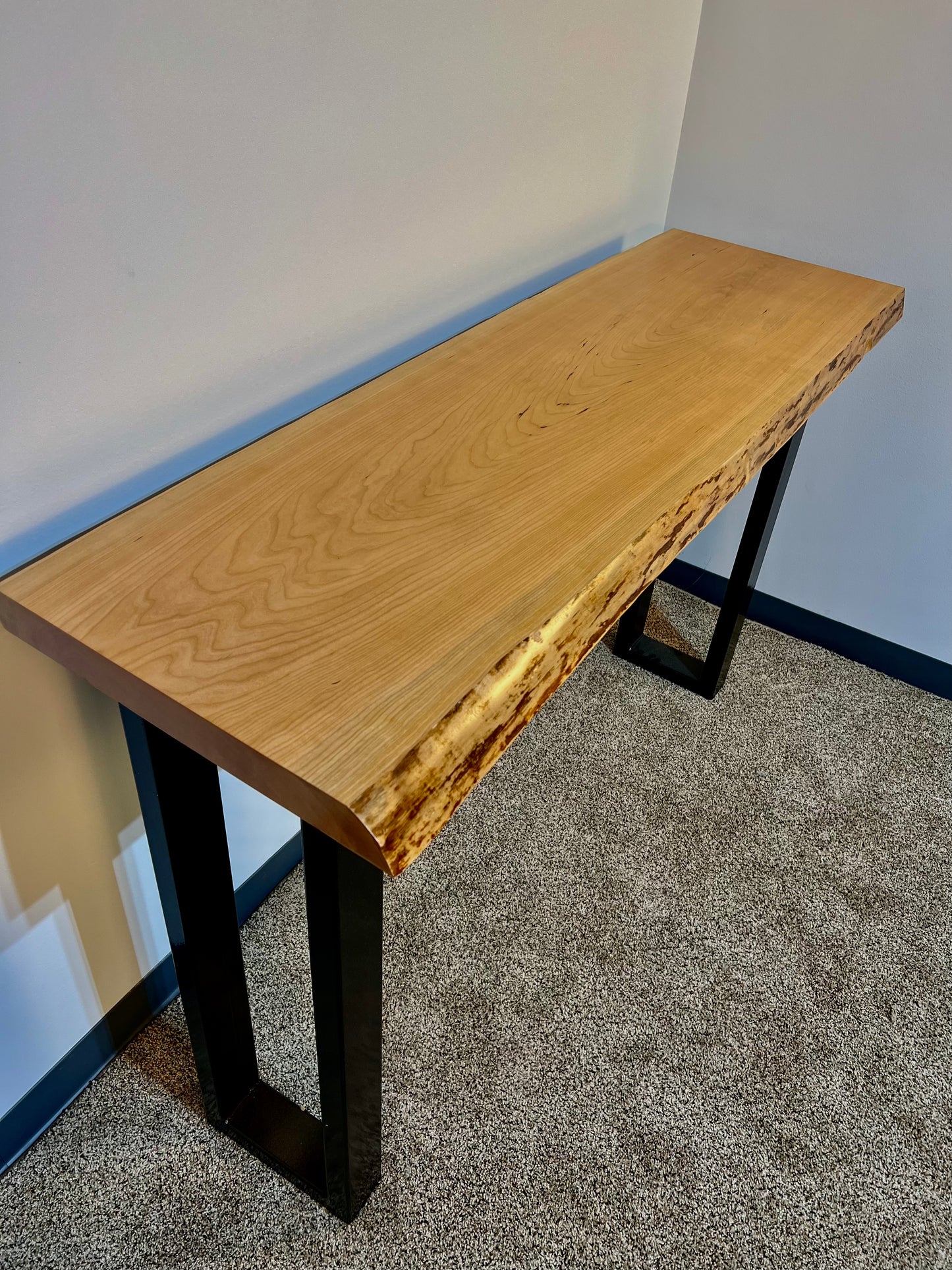 Live Edge Cherry Console Table