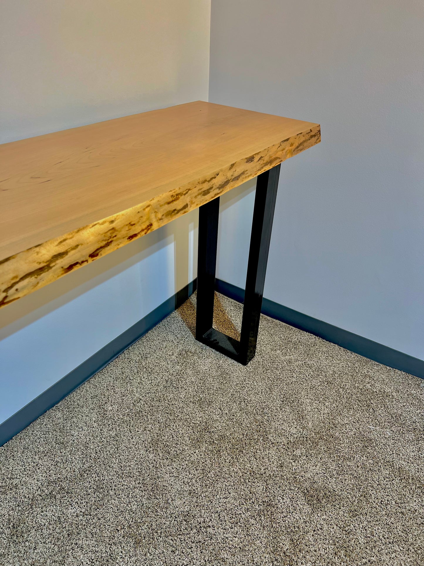 Live Edge Cherry Console Table