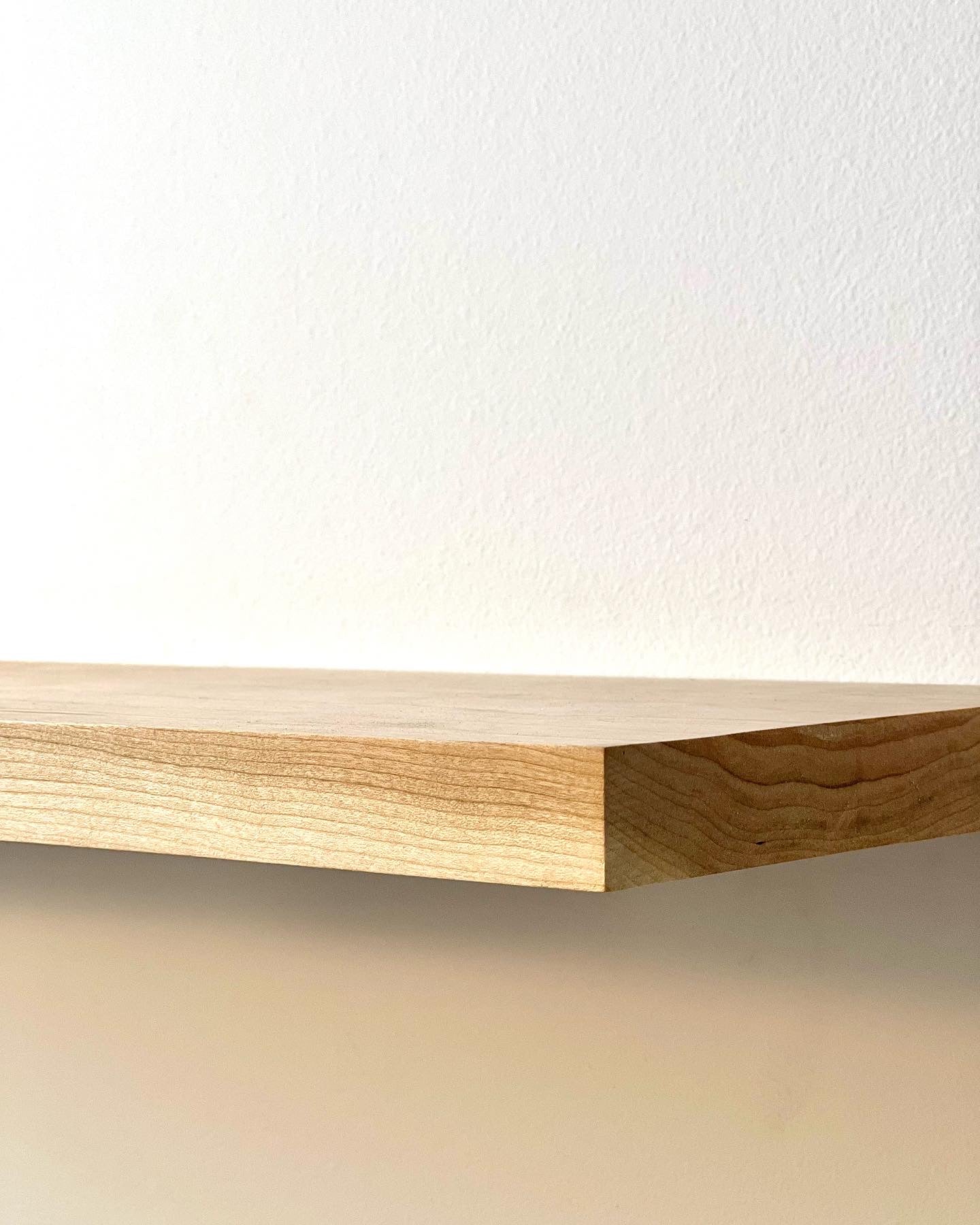 floating shelves cherry wood